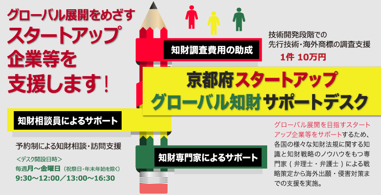 京都府スタートアップグローバル知財サポートデスク